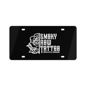 Smoky Row Tattoo License Plate