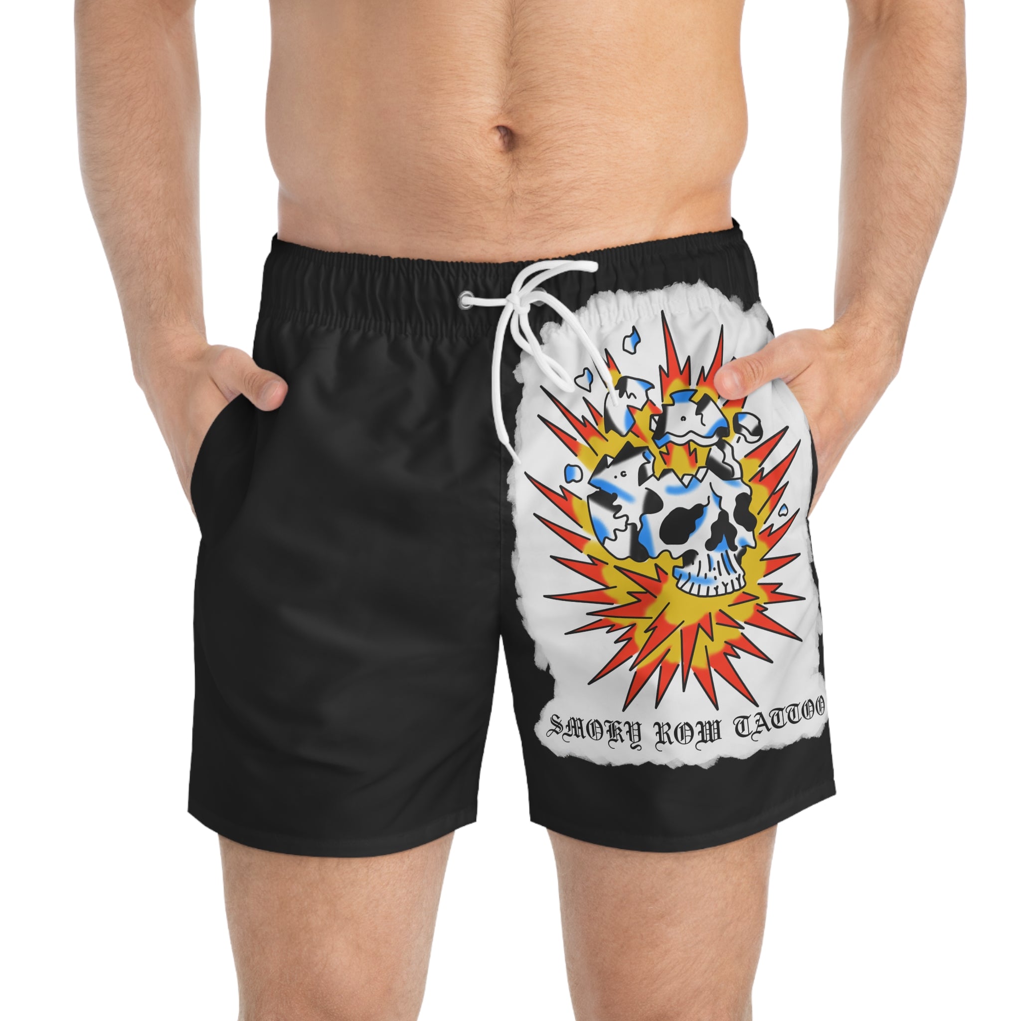 Exploding Skull Swim Trunks