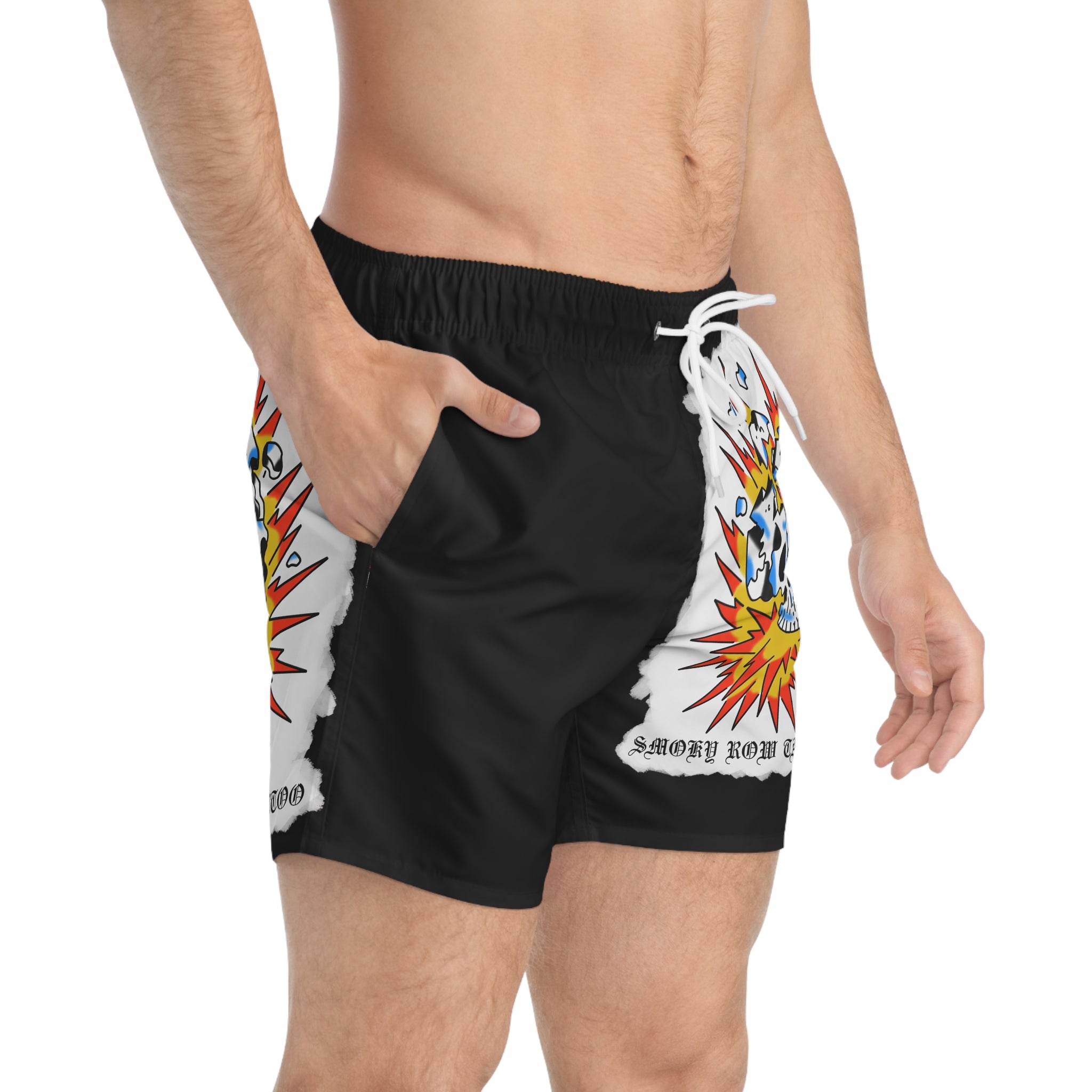 Exploding Skull Swim Trunks